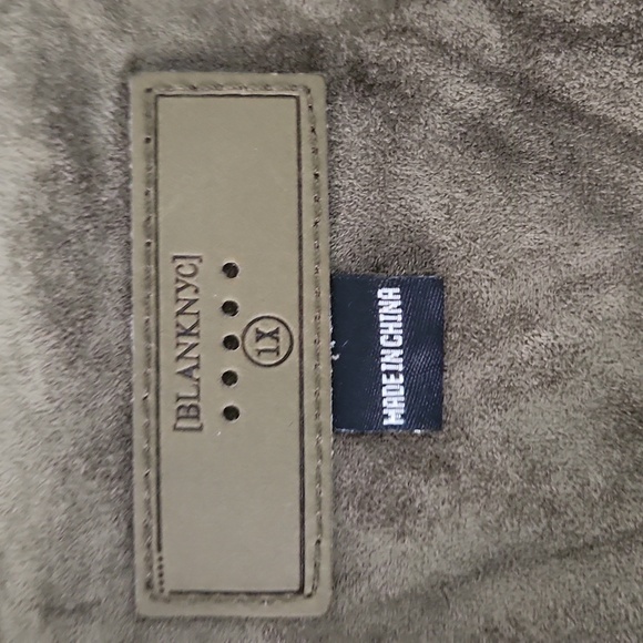 BLANK NYC | Faux suede jacket open front military green sz 1X - Picture 4 of 6